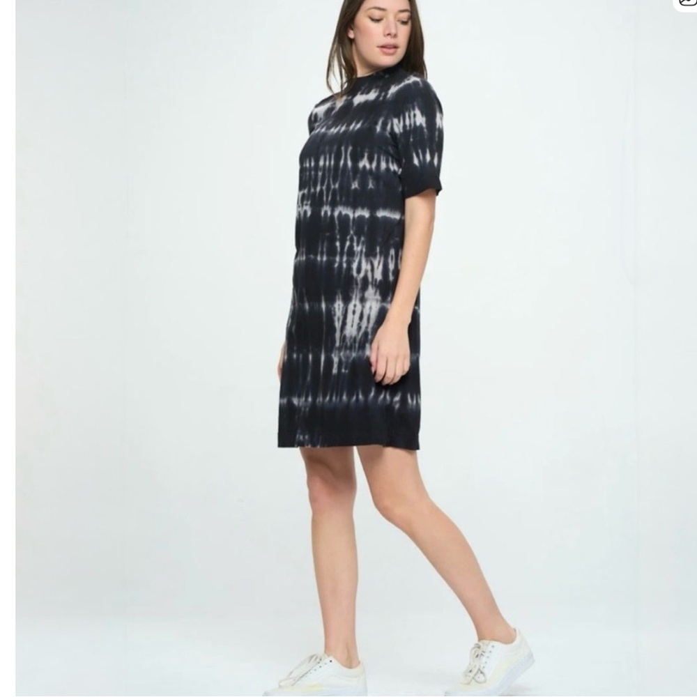 NWT T.LA Anthropologie Heidi Mock Neck Tee Dress M